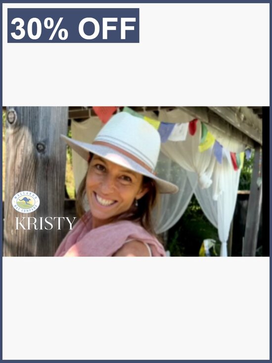 UPF 50+ Packable Wide Brim Fedora Sun Hat with Drawstring main image 4